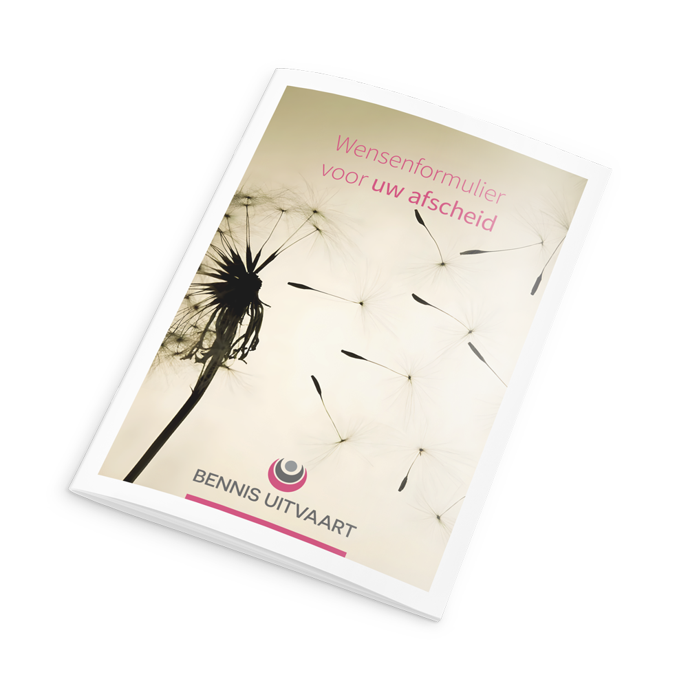 Cover wensenboekje Bennis Uitvaart